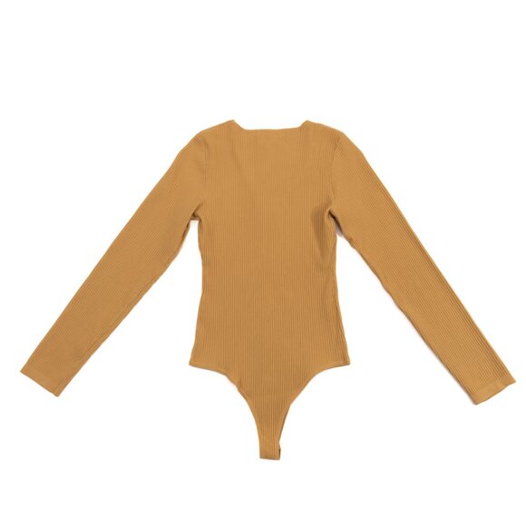 NWT - Yellow Ribbed Bodysuit - Picture 7 of 7